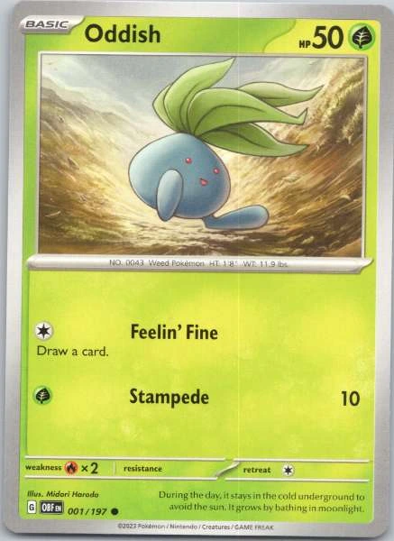 Oddish - Obsidian Flames #001/197