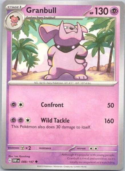 Granbull - Obsidian Flames #088/197