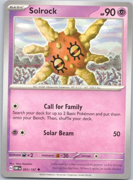 Solrock - Obsidian Flames #093/197