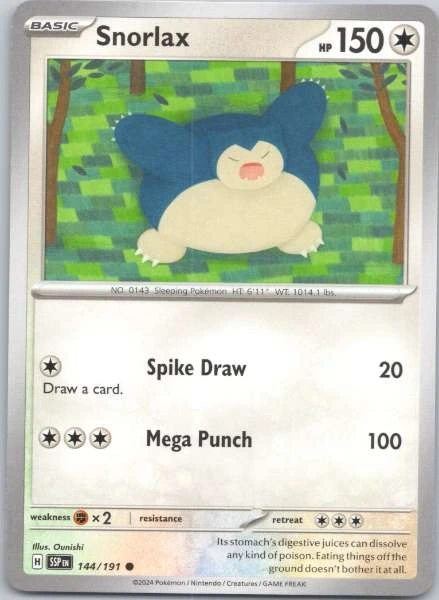 Snorlax - Surging Sparks #144/191