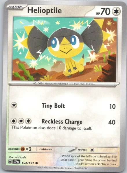 Helioptile - Surging Sparks #154/191