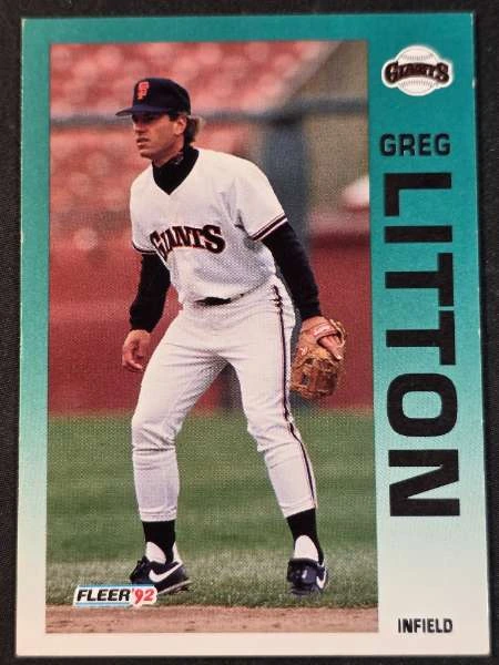 Greg Litton - 1992 Fleer Baseball #640