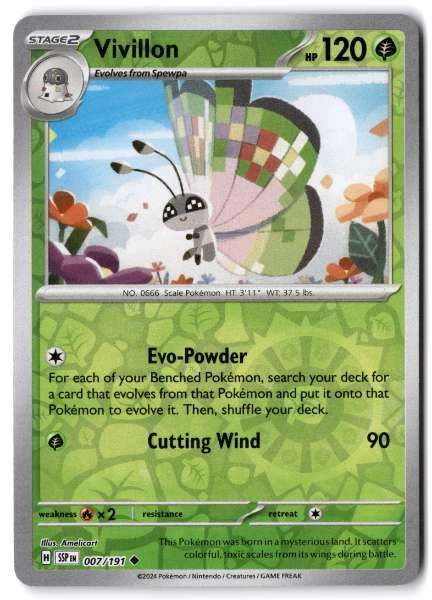 Vivillon - Surging Sparks #007/191