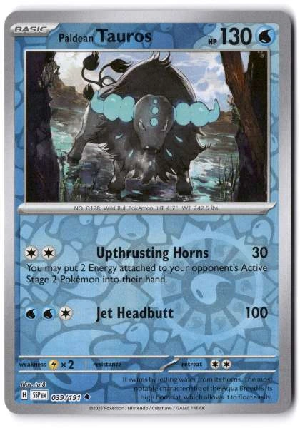 Paldean Tauros - Surging Sparks #039/191