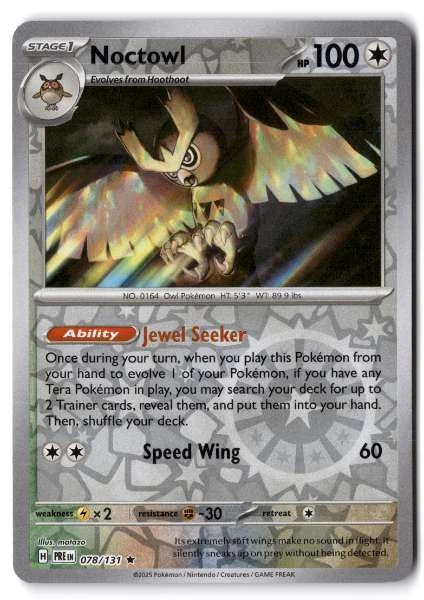 Noctowl - Prismatic Evolutions #078/131