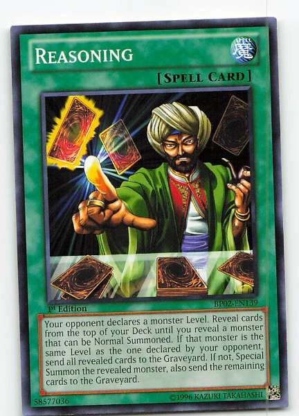 Reasoning - Battle Pack 2: War of the Giants #BP02-EN139