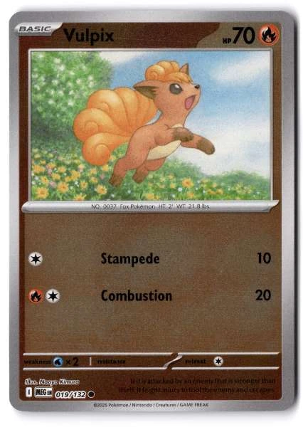 Vulpix - Mega Evolution #019/132