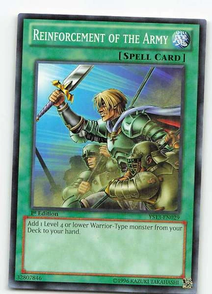 Reinforcement of the Army - Starter Deck: Xyz Symphony / Super Starter: V for Victory #YS13-EN029