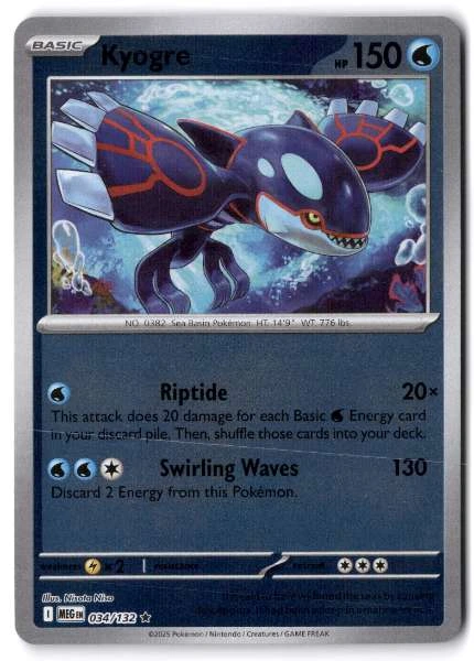 Kyogre - Mega Evolution Knock Out Collection #034/132