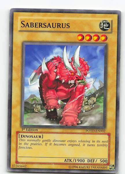 Sabersaurus - Power of the Duelist #POTD-EN002