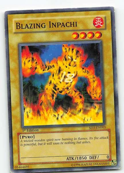 Blazing Inpachi - Blaze of Destruction #SD3-EN003