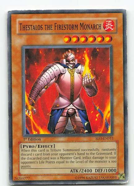 Thestalos the Firestorm Monarch - Blaze of Destruction #SD3-EN011