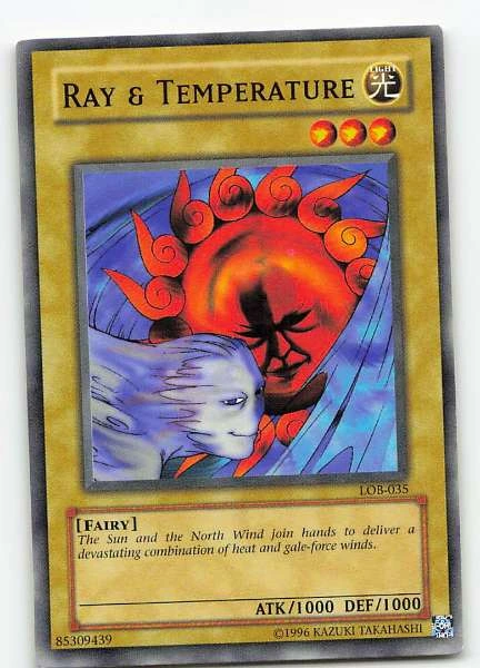 Ray & Temperature - Legend of Blue Eyes White Dragon #LOB-035