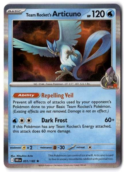 Team Rocket's Articuno - Destined Rivals #051/182