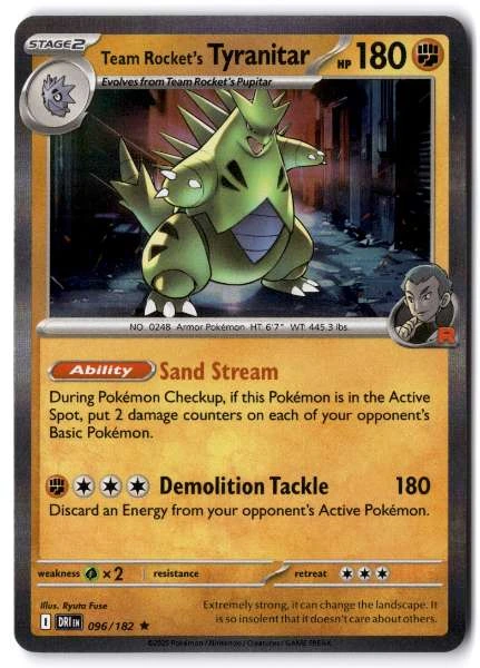 Team Rocket's Tyranitar - Destined Rivals #096/182