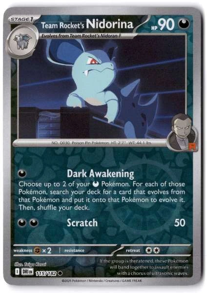 Team Rocket's Nidorina - Destined Rivals #115/182