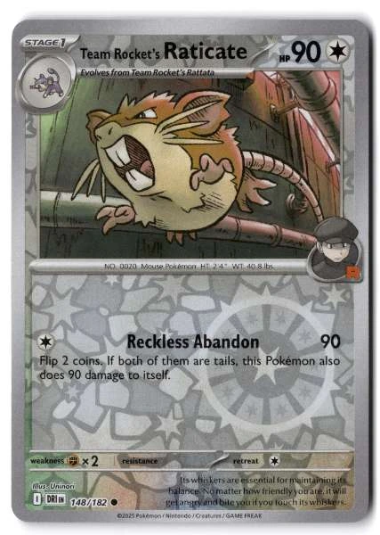 Team Rocket's Raticate - Destined Rivals #148/182