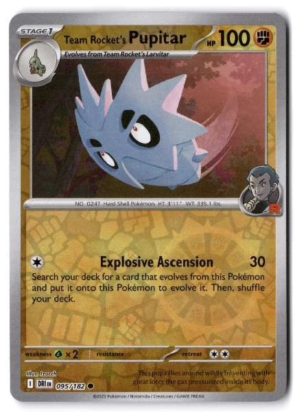 Team Rocket's Pupitar - Destined Rivals #095/182