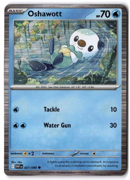 Oshawott - White Flare #021/086