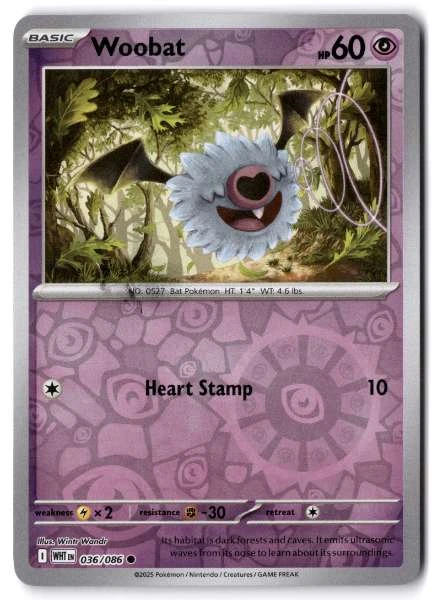 Woobat - White Flare #036/086