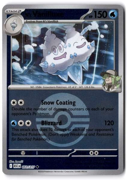 N's Vanilluxe - Ascended Heroes #051/217