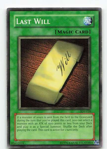 Last Will - Starter Deck: Yugi #SDY-039
