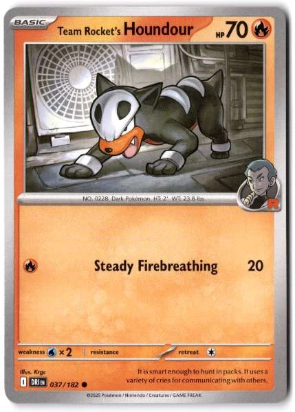 Team Rocket's Houndour - Destined Rivals #037/182