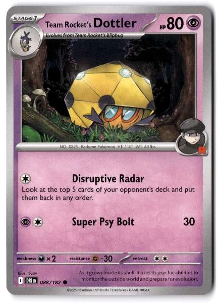 Team Rocket's Dottler - Destined Rivals #088/182