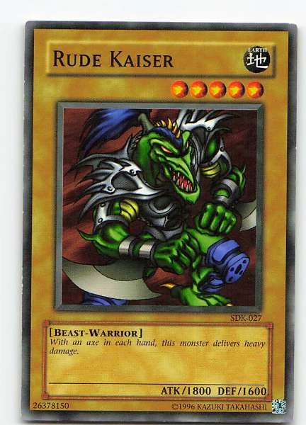 Rude Kaiser - Starter Deck: Kaiba #SDK-027