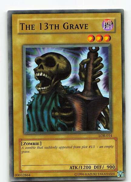 The 13th Grave - Legend of Blue Eyes White Dragon #LOB-014