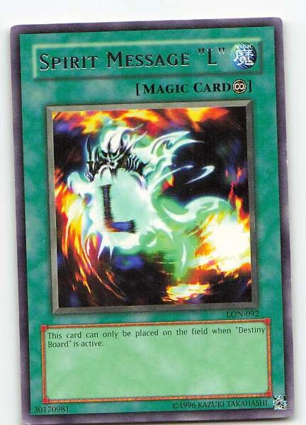 Spirit Message "L" - Labyrinth of Nightmare #LON-092