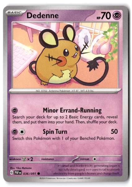 Dedenne - Paldean Fates #036/091