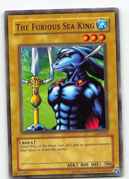 The Furious Sea King - Legend of Blue Eyes White Dragon #LOB-033