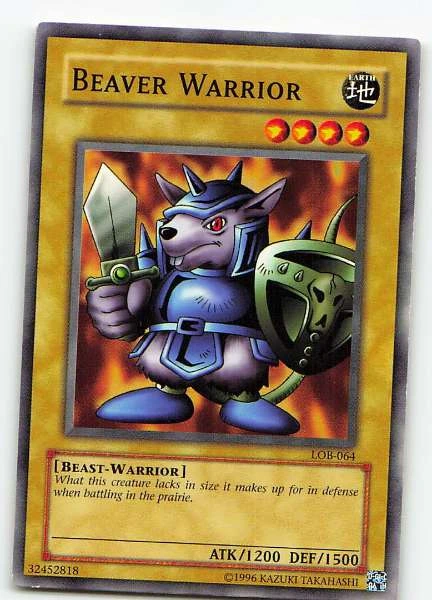 Beaver Warrior - The Legend of Blue Eyes White Dragon #LOB-064