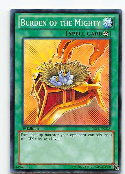 Burden of the Mighty - Starter Deck #YS12-EN028