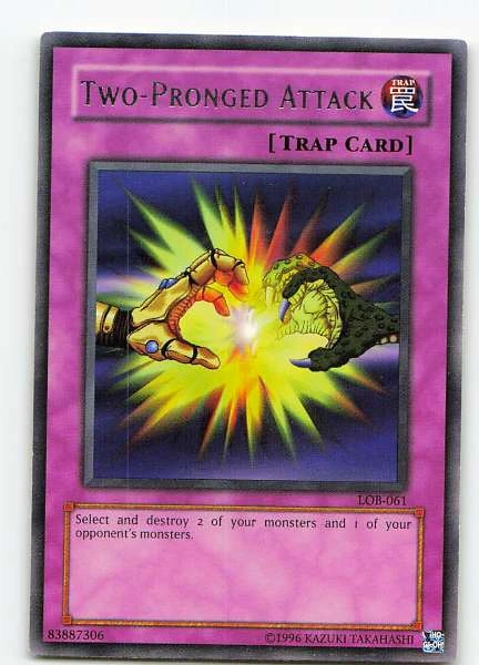 Two-Pronged Attack - Legend of Blue Eyes White Dragon #LOB-061