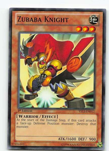 Zubaba Knight - Starter Deck: Xyz Symphony / Starter Deck: Dawn of the Xyz / Starter Deck: XYZ-Force #YS13-EN012