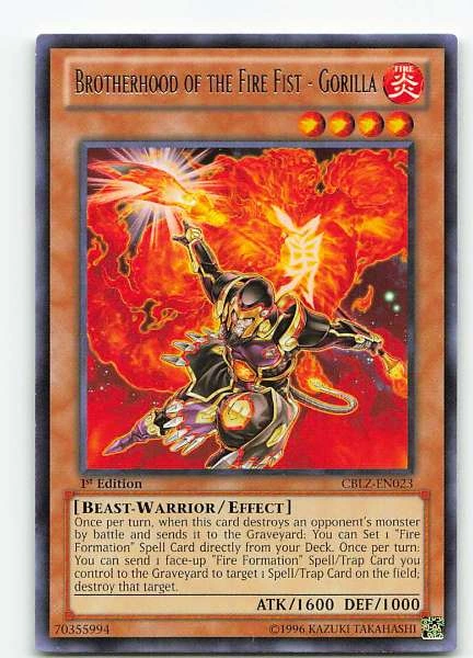 Brotherhood of the Fire Fist - Gorilla #CBLZ-EN023
