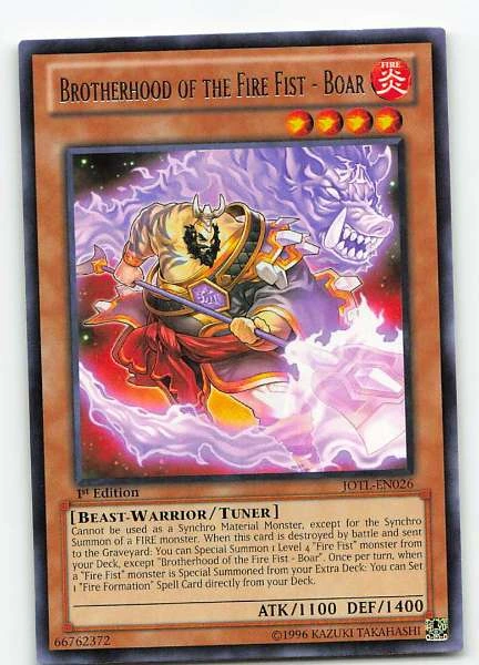 Brotherhood of the Fire Fist - Boar #JOTL-EN026