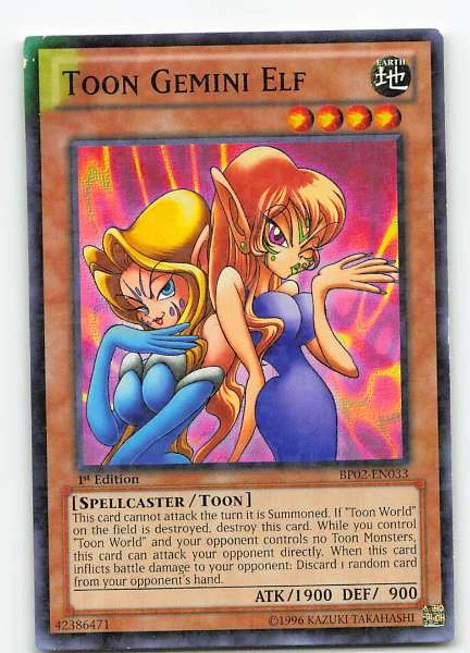 Toon Gemini Elf - Battle Pack 2: War of the Giants #BP02-EN033