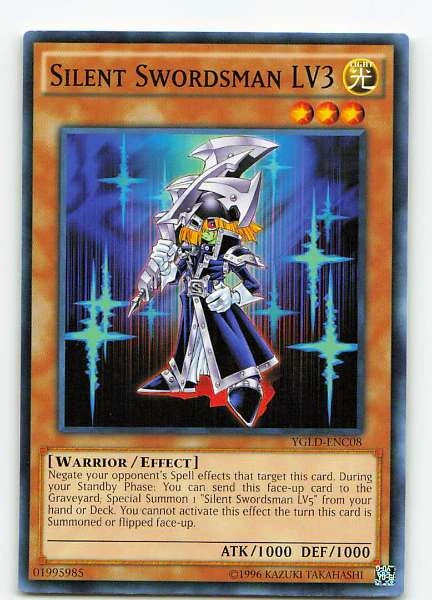 Silent Swordsman LV3 - Yugi's Legendary Decks #YGLD-ENC08