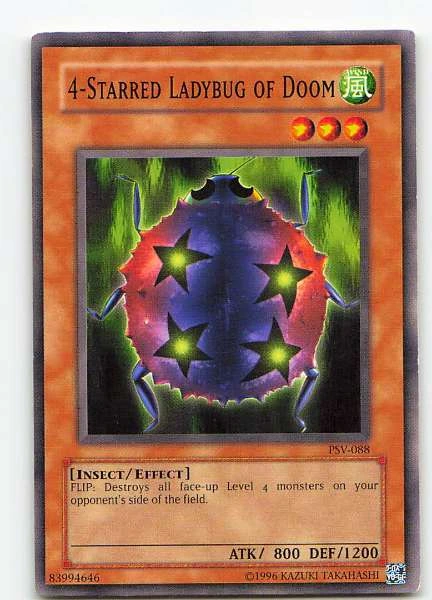 4-Starred Ladybug of Doom - Pharaoh's Servant #PSV-088