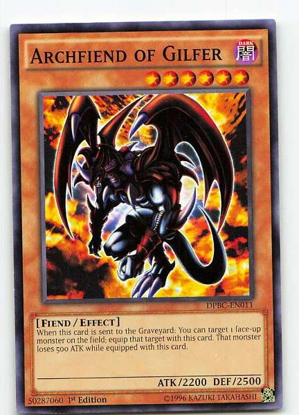 Archfiend of Gilfer - Duelist Pack: Battle City #DPBC-EN011