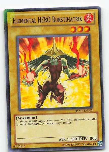 Elemental HERO Burstinatrix - The Lost Millennium, Ra Yellow Mega Pack, Legendary Collection GX #RYMP-EN002