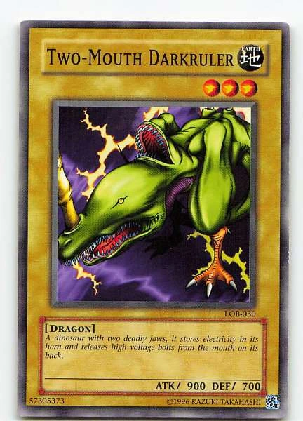 Two-Mouth Darkruler - Legend of Blue Eyes White Dragon #LOB-030