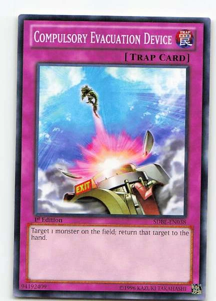 Compulsory Evacuation Device - Saga of Blue Eyes White Dragon #SDBE-EN038