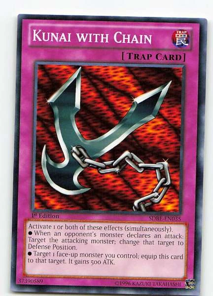 Kunai with Chain - Saga of Blue-Eyes White Dragon #SDBE-EN035