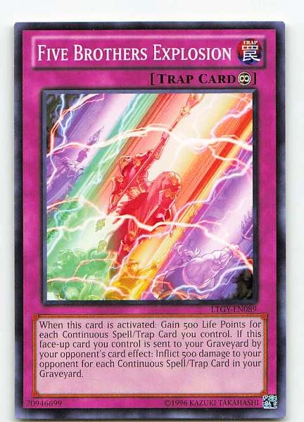 Five Brothers Explosion - Lord of the Tachyon Galaxy #LTGY-EN089