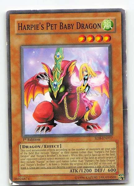 Harpie's Pet Baby Dragon - Lord of the Storm #SD8-EN017