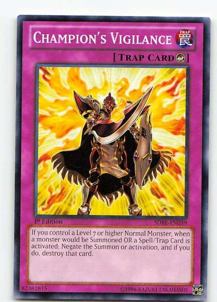 Champion's Vigilance - Saga of Blue Eyes White Dragon #SDBE-EN039
